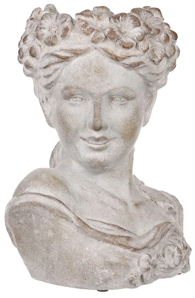 Beton burkolat Bysta női fej, átmérő 23 cm, 23 x17 x 30 cm