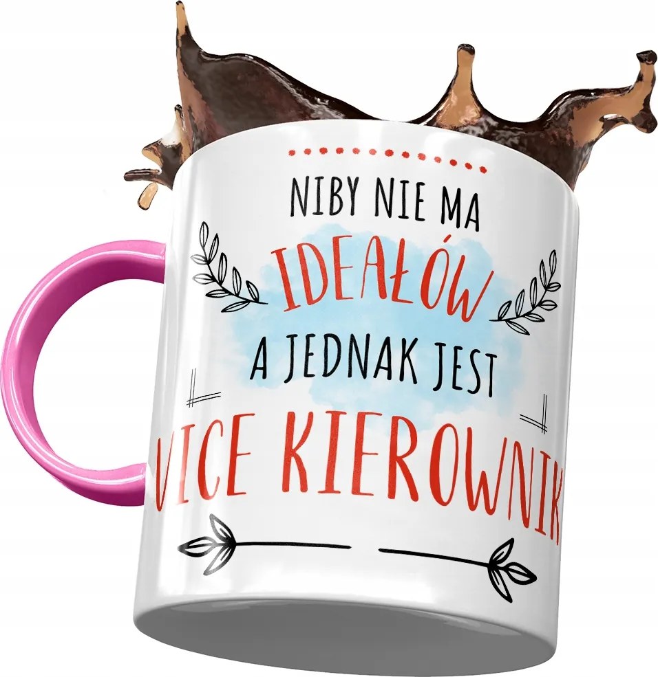 Rózsaszín bögre a Vice Managernek Nincs Nyomtatott Kép