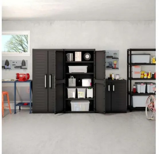 Keter Kétajtós Detroit XL osztott műanyag szekrény