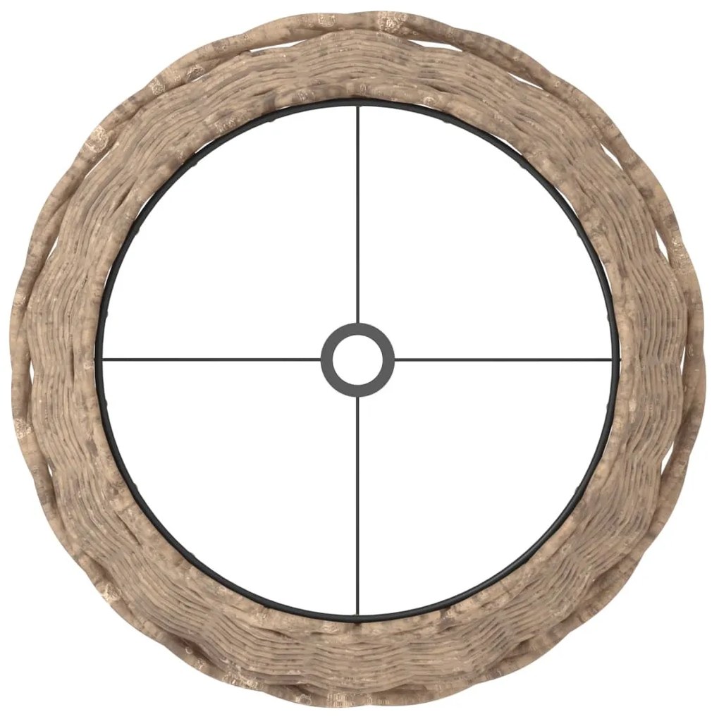 barna fonott lámpaernyő Ø25 x 17 cm