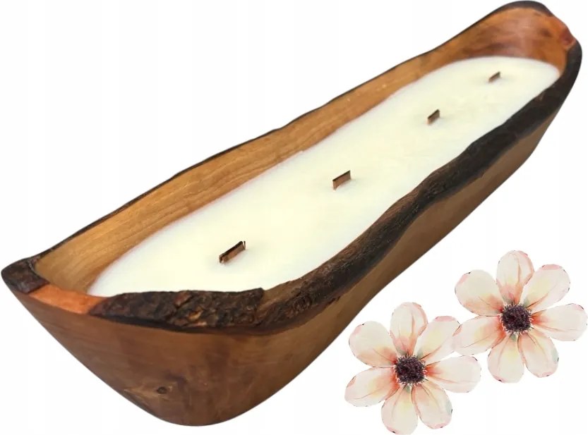 Természetes Illatgyertya Fában DK40 Arkay Édes Élet