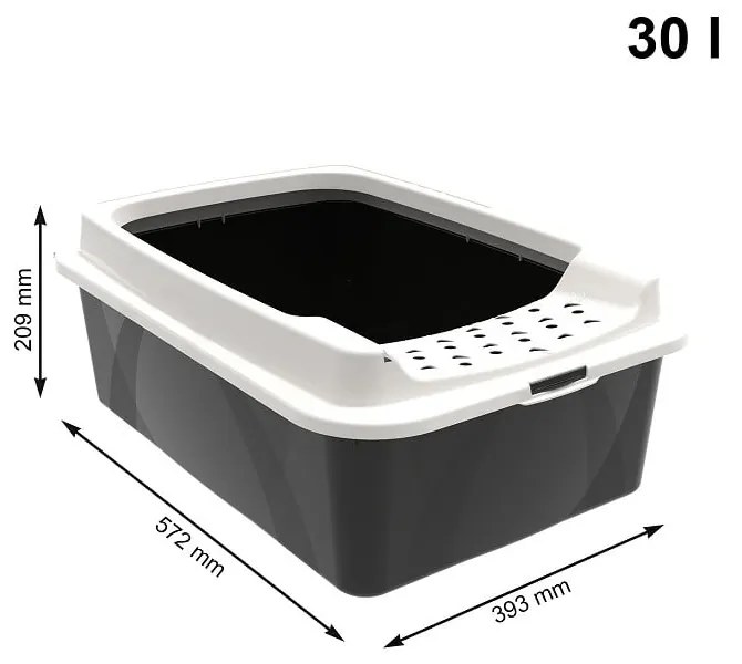 Macskatoalett 57,2x39,3 cm Eco Bonnie - Rotho