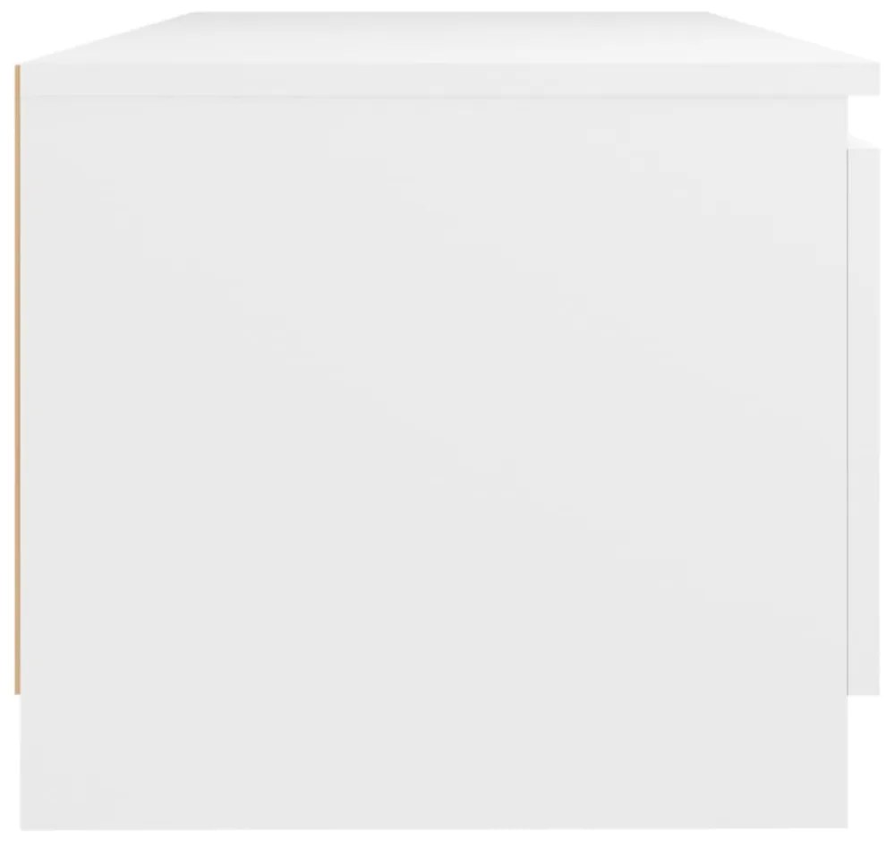 fehér TV-szekrény LED lámpákkal 140 x 40 x 36 cm