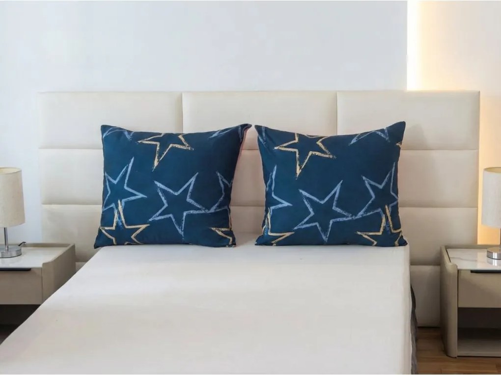 Mikroflanel párnahuzat STARMISS 40x50 cm, sötétkék