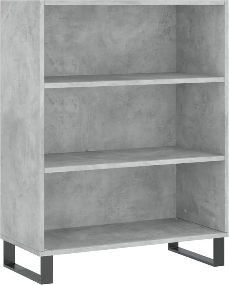 vidaXL betonszürke szerelt fa polcos szekrény 69,5 x 32,5 x 90 cm