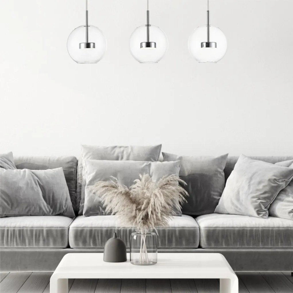 ZUMA LINE P0428-03J-B5AC ENCELADUS Többágú Függesztett Lámpa Króm LED IP20