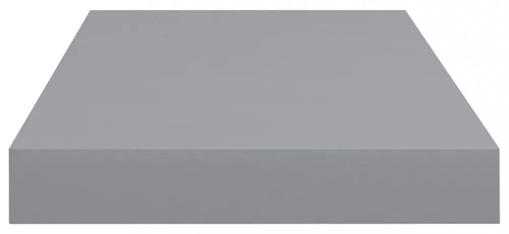 szürke MDF lebegő fali polc 50 x 23 x 3,8 cm