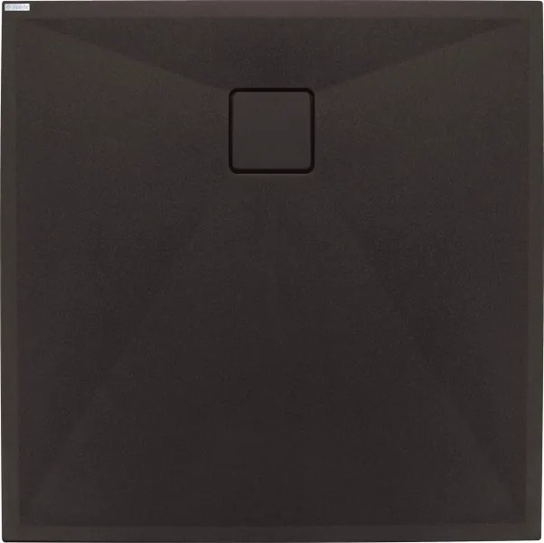 Correo gránit zuhanytálca_90x90, fekete
