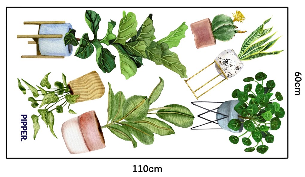 PIPPER. Falmatrica "Növények cserépben"