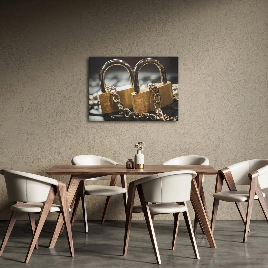 Két zár képe (70x50 cm)