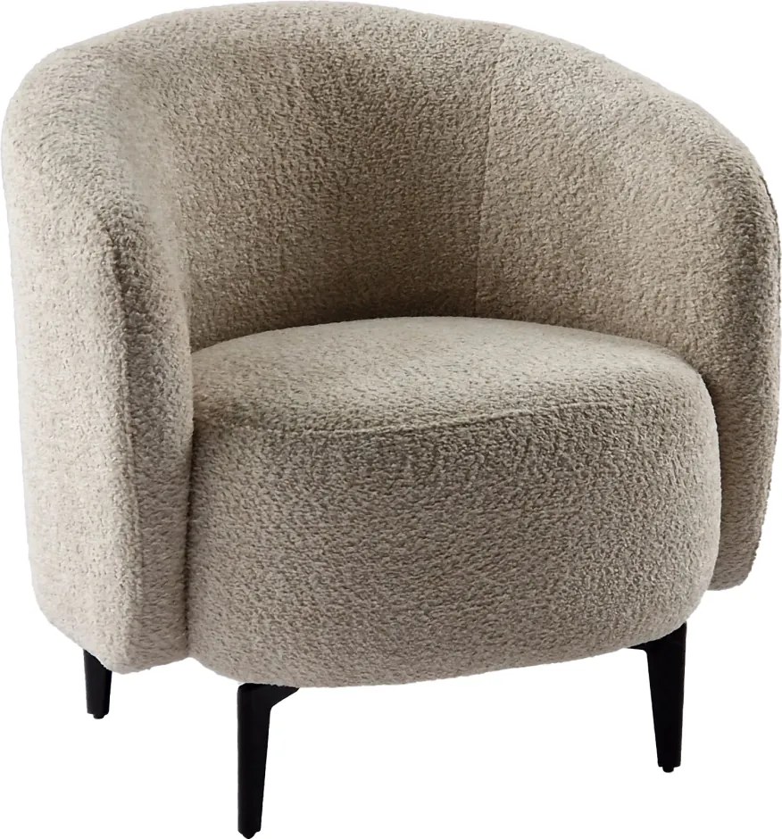 Fotel, bézs/fekete, PRESO