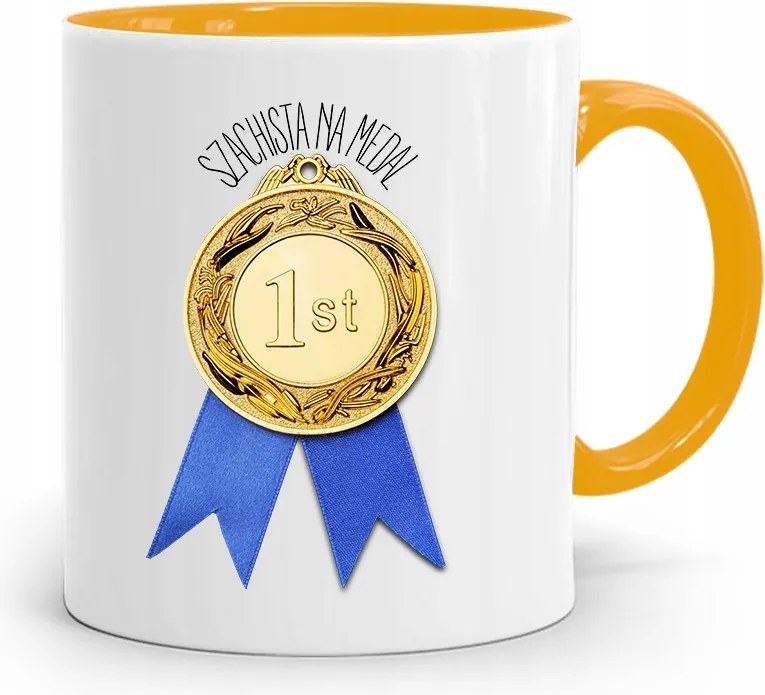 Sakkozóknak Sárga Bögre Születésnapi Ajándéknak, fényképes nyomattal