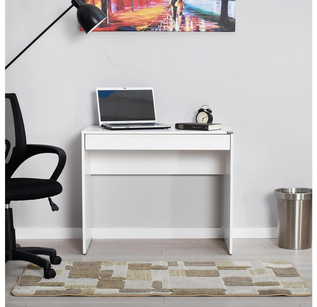 PC asztal Dolodu 3 (gyémántfehér). Akció -26%. 1094924