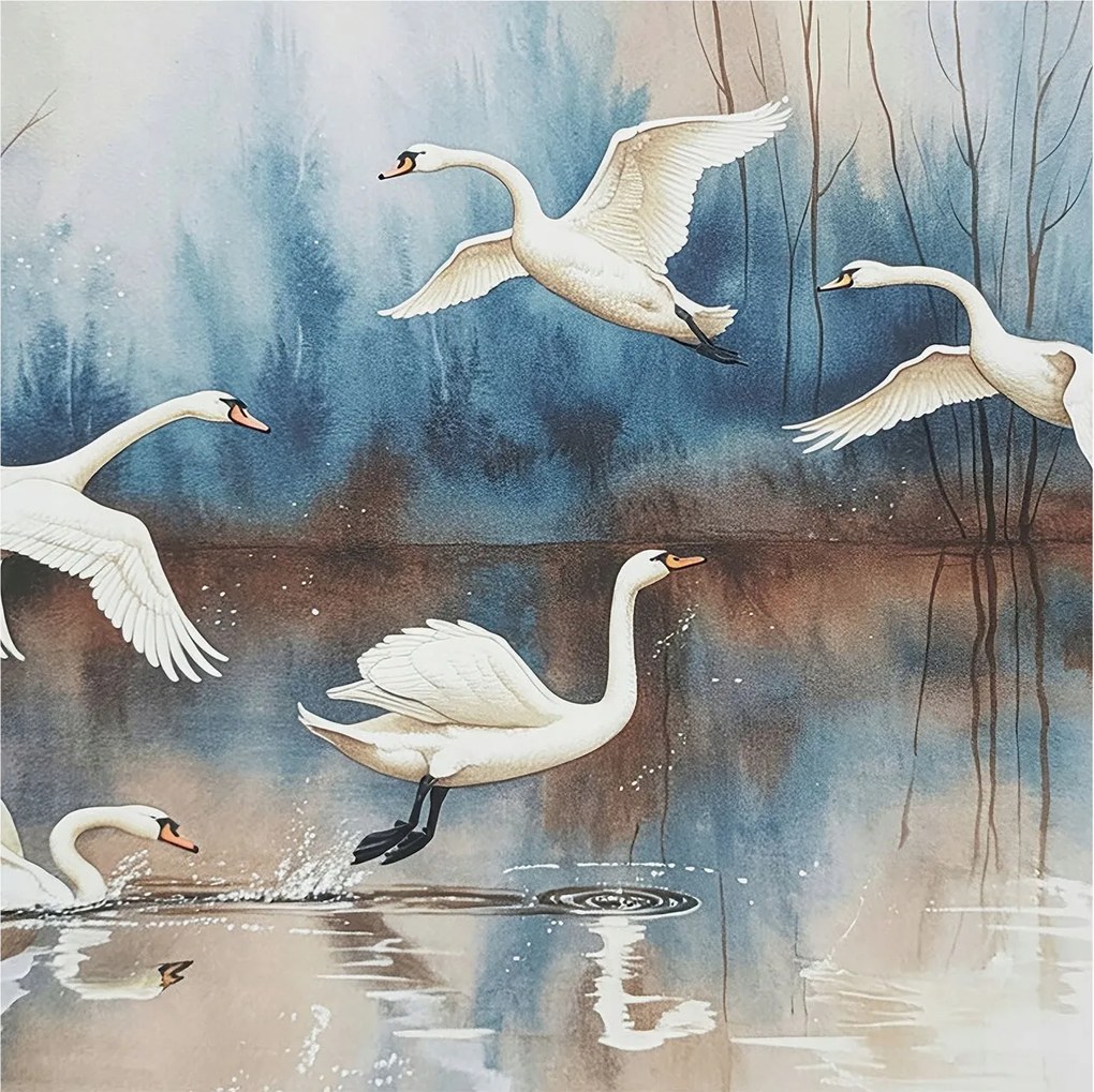 Dekoratív fotótapéta falra Könnyű összeszerelés Madarak repülés közben 250x250 Ragasztó