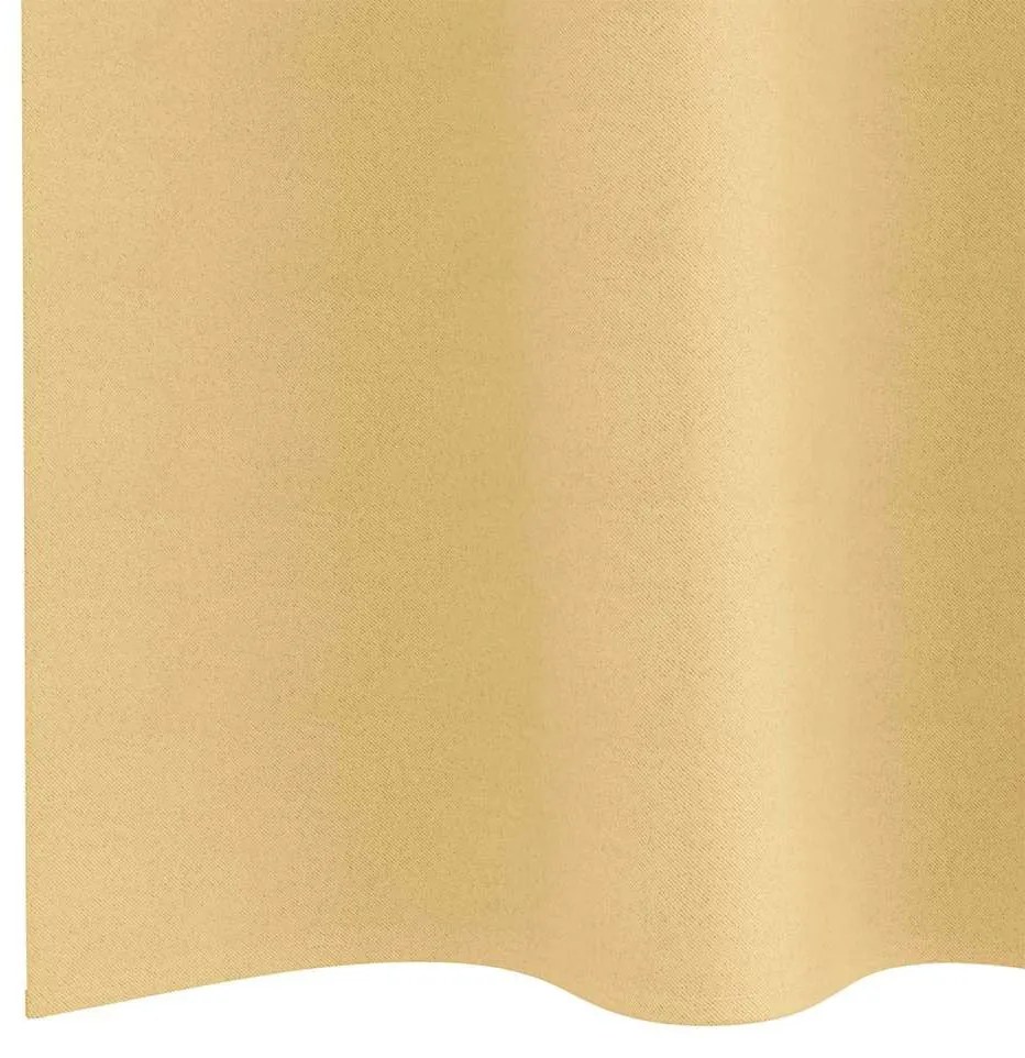 Függönyök függönyökkel 2 pcs Bézs 175x140cm Poliészter