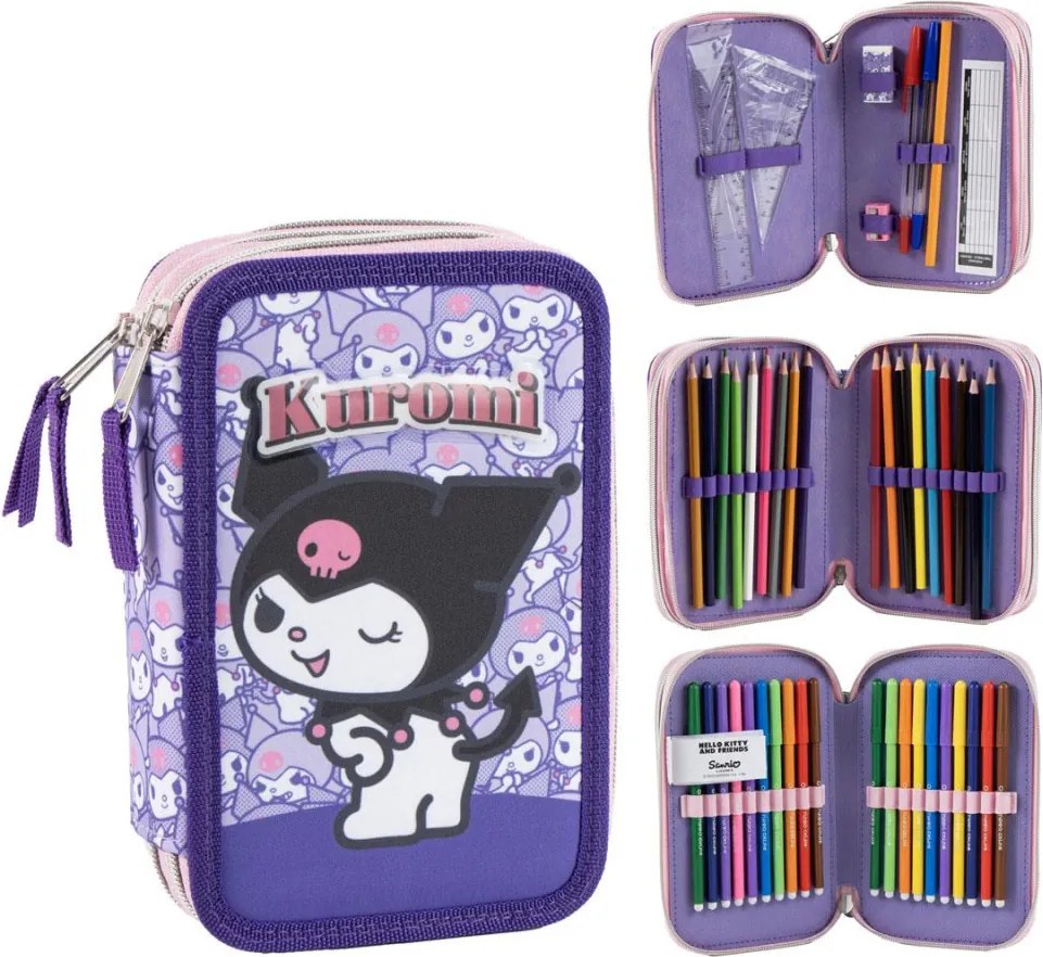 Hello Kitty Little Rebel tolltartó töltött 3 emeletes
