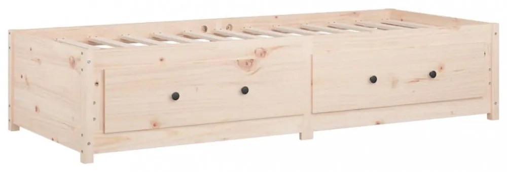 Small Single tömör fenyőfa nappali ágy 75x190 cm