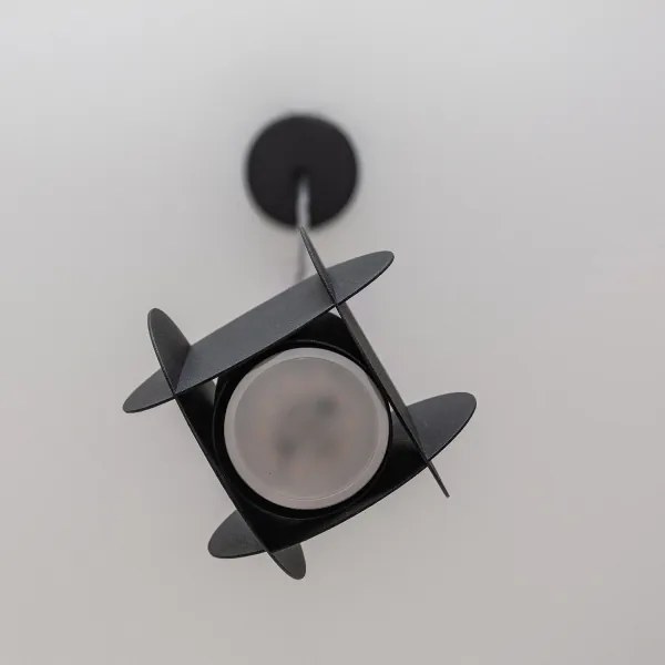 GAMBIT kábeles csillár 1xGU10/10W/230V, fekete