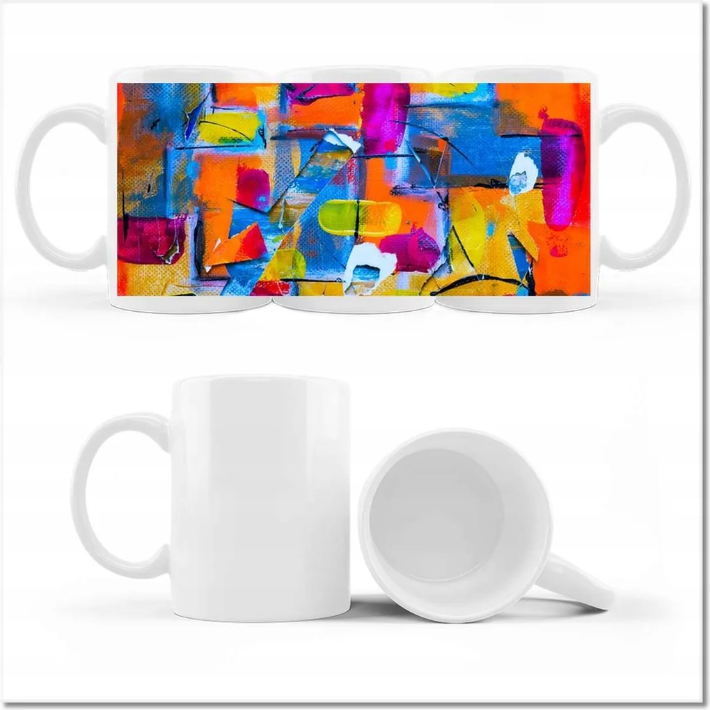 Nyomott mintás bögre Absztrakt Patty