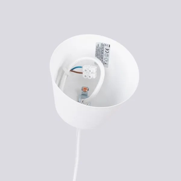Sollux SL.1702 - Csillár zsinóron BILO 1xE27/15W/230V átm. 35 cm fehér