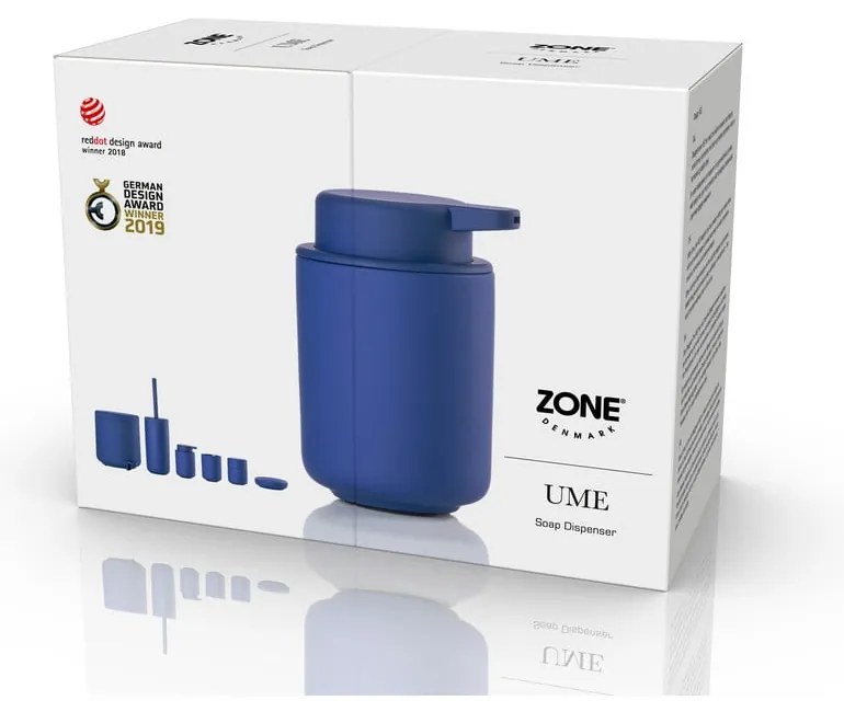 Kék agyagkerámia szappanadagoló 250 ml Ume – Zone