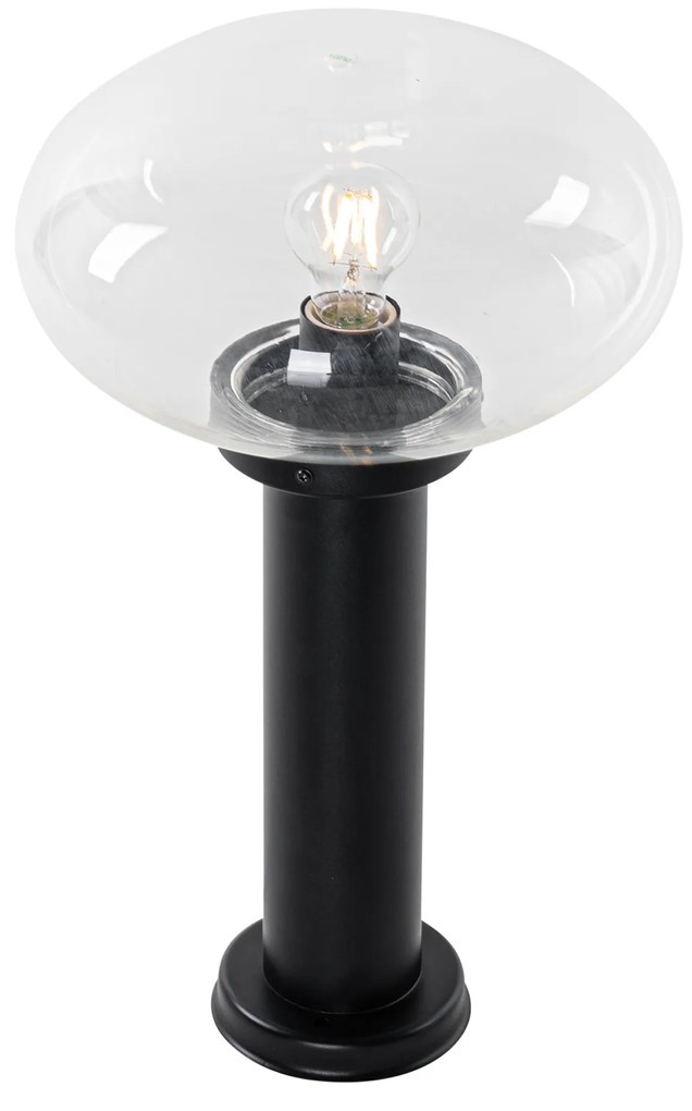 Modern kültéri oszloplámpa fekete 50 cm - Elly