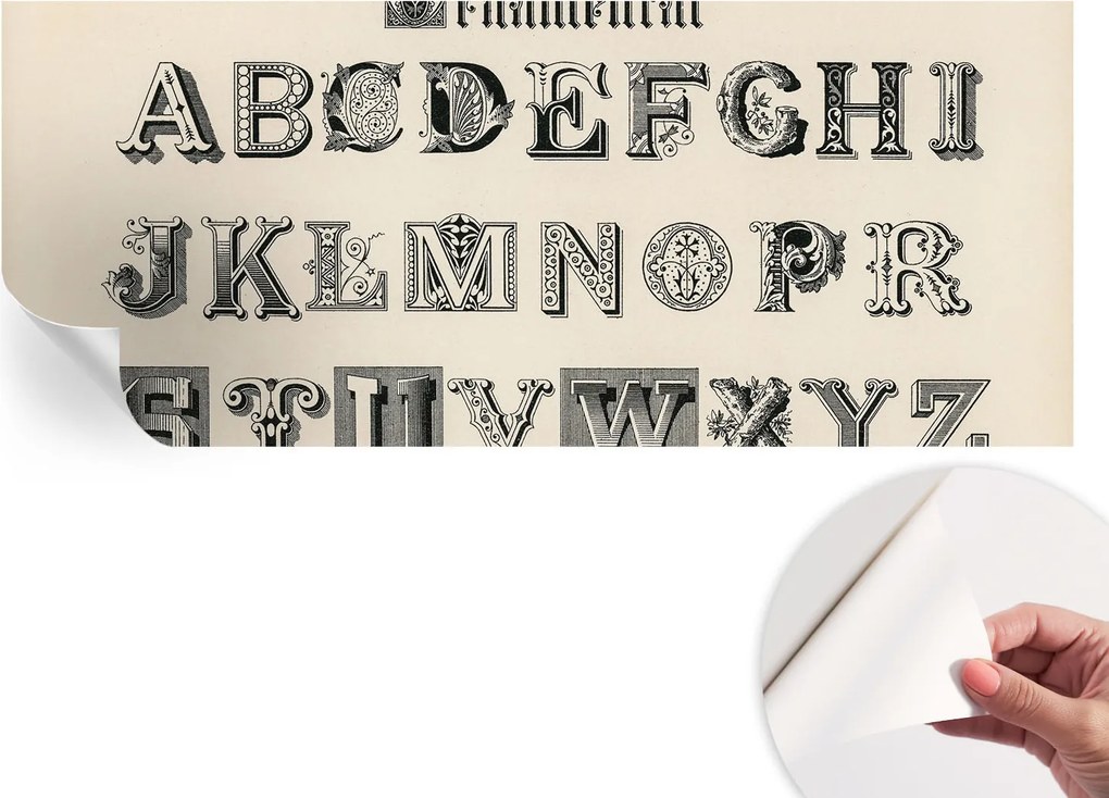 Fotótapéta Öntapadós tapéta a szobába Dekoratív betűk 250x104 cm