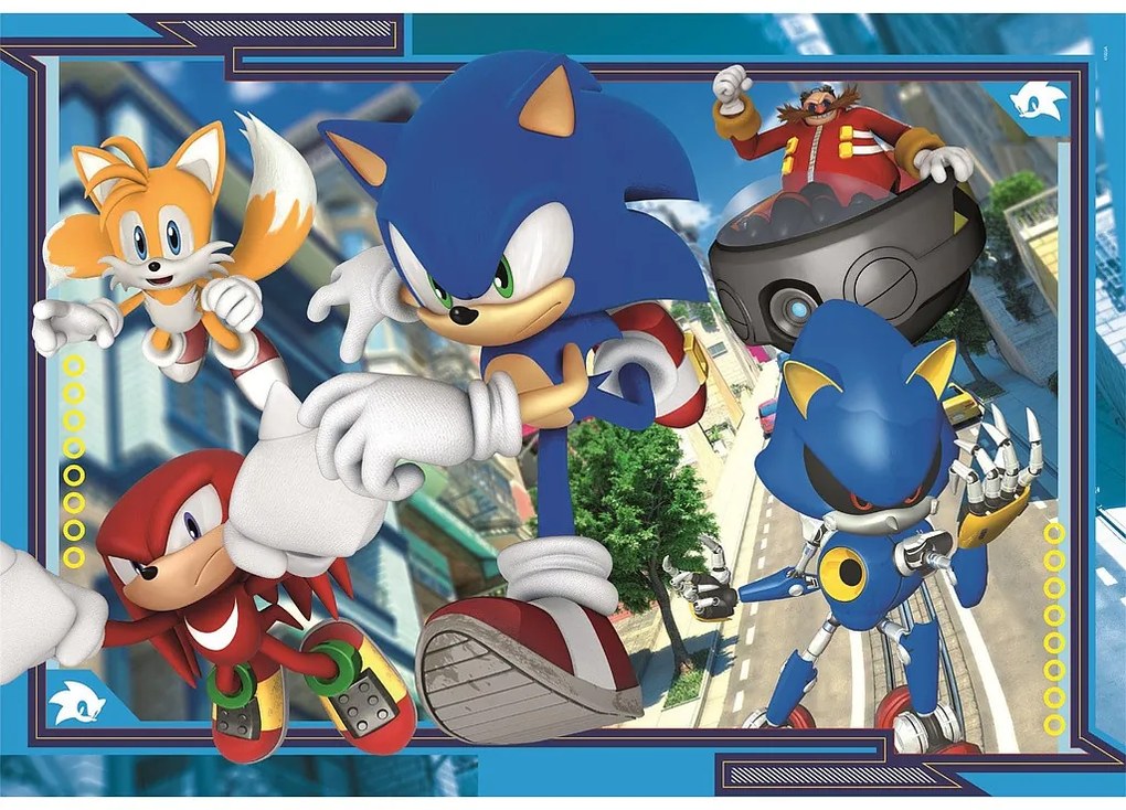 Sonic a sündisznó Turbo Trouble 180 db-os puzzle Clementoni