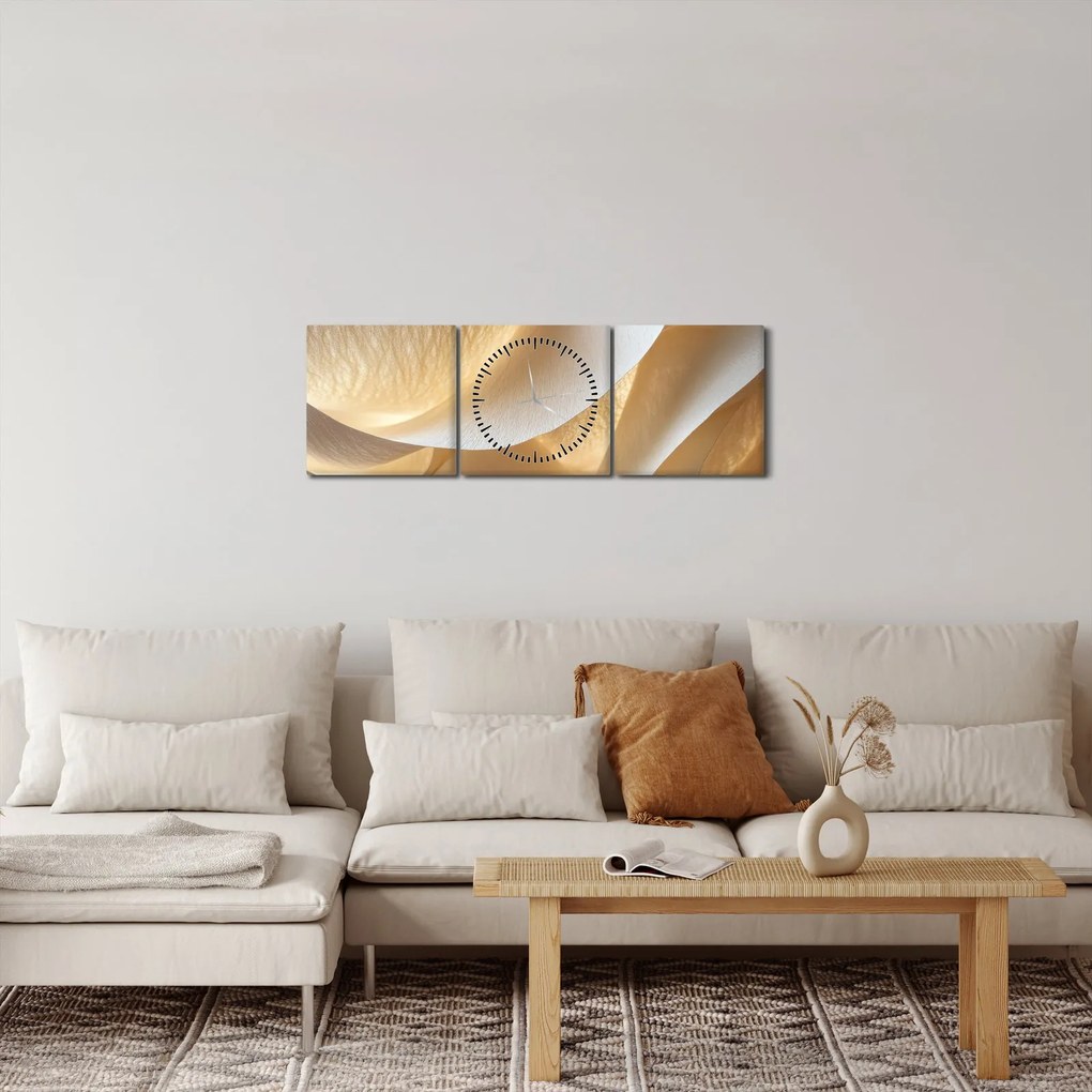 Kép - Papír textúra (órával) (90x30 cm)
