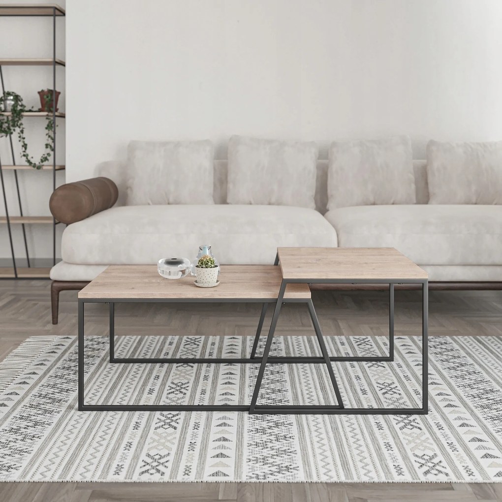 Houseland Pal dohányzóasztal, natúr tölgyfa