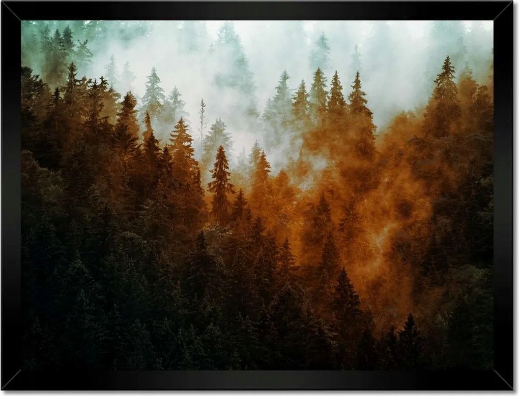 Poszterek keretben 40x30 Őszi táj Hegyek