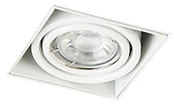 12 db-os beépített spotlámpa készlet fehér GU10 dönthető keret nélküli - Oneon