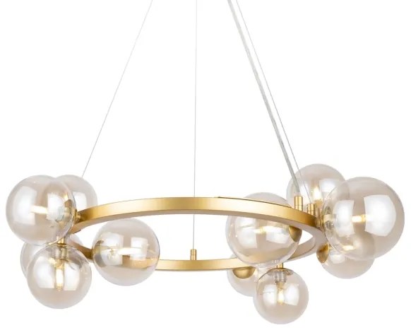 Maytoni MOD545PL-11G - Csillár zsinóron DALLAS 11xG9/28W/230V réz