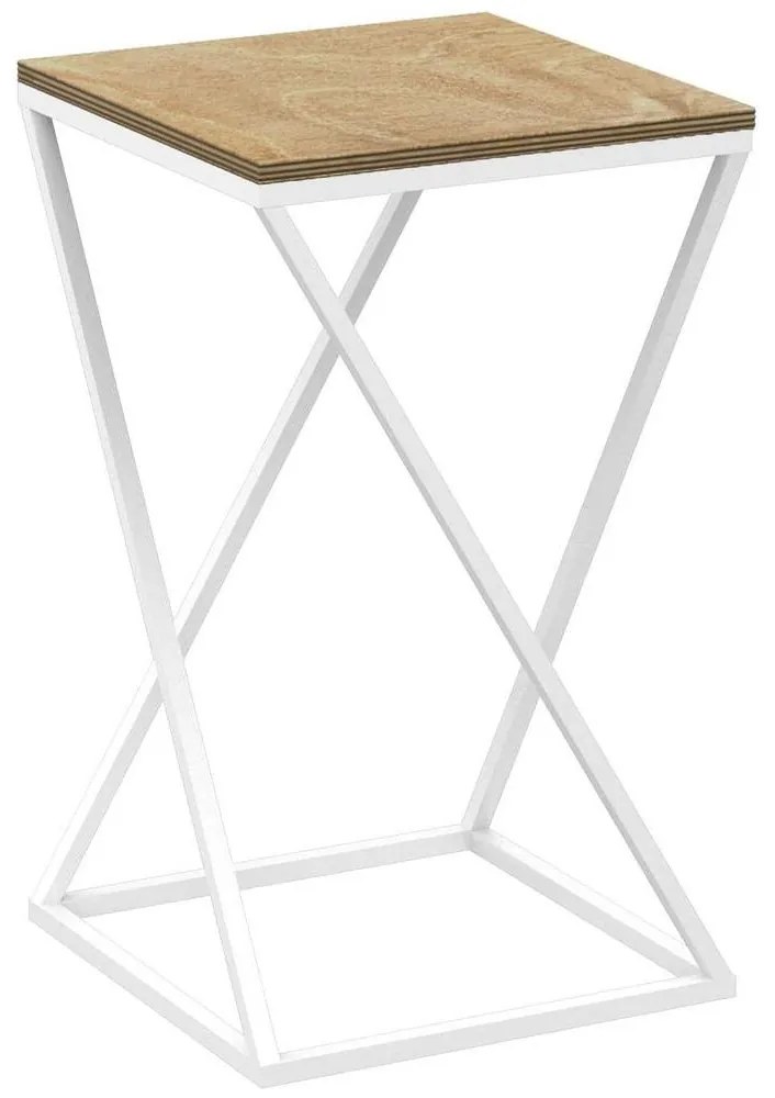 Virágállvány 40x24 cm fehér