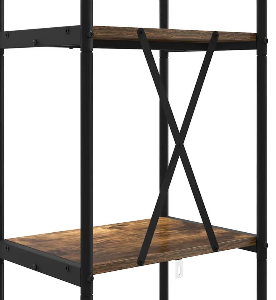 Könyvespolc Füstölt tölgy 40 x 30 x 146 cm Faanyag