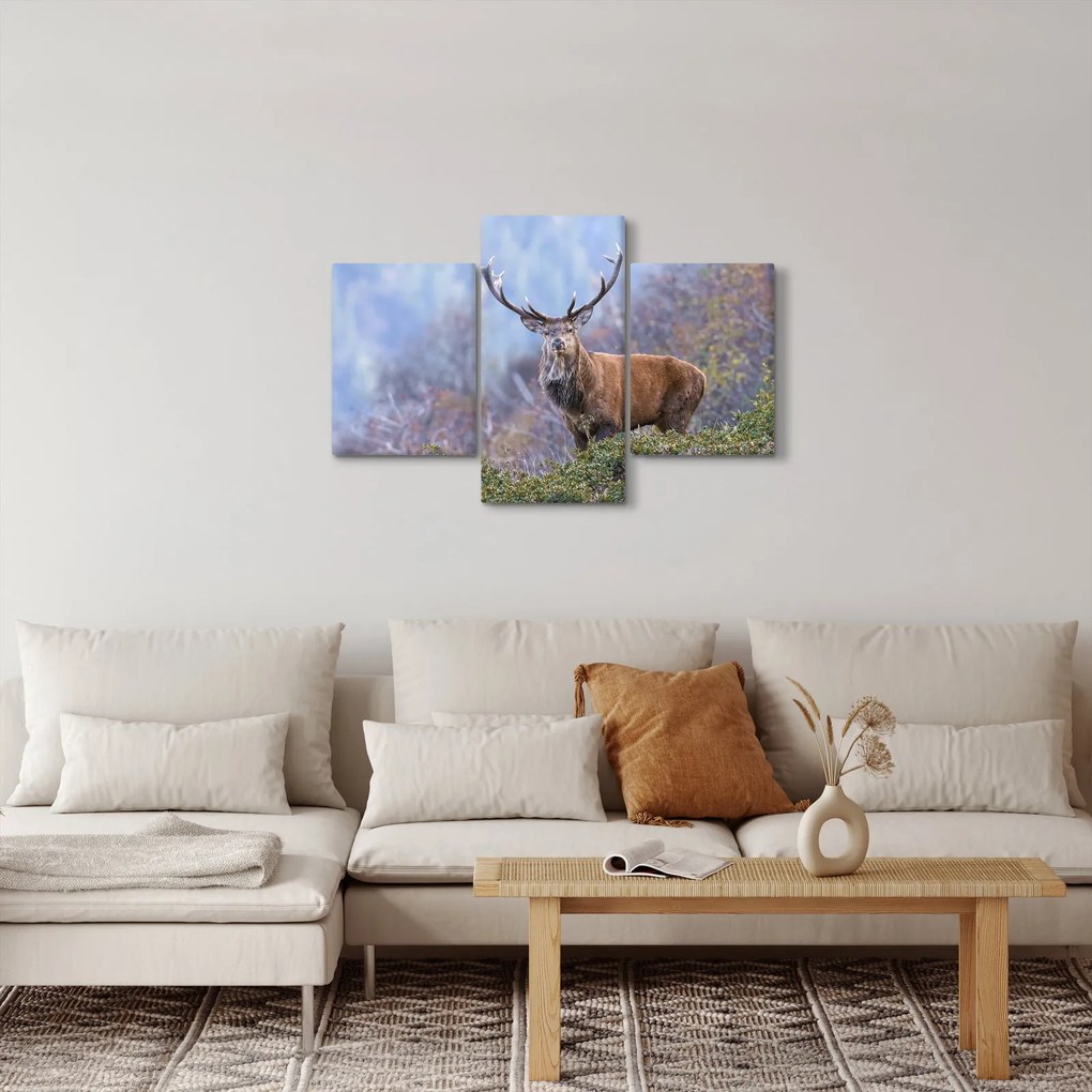 Kép - Szarvasok a tájban (90x60 cm)