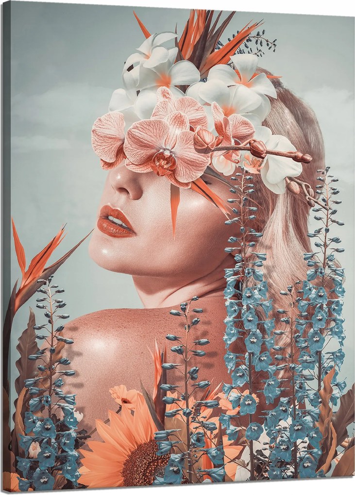 Vászonkép Nő Természet Szépség Természet 50x70 cm