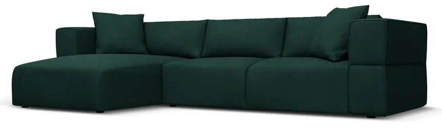 Zöld sarokkanapé (bal oldali) Esther – Milo Casa