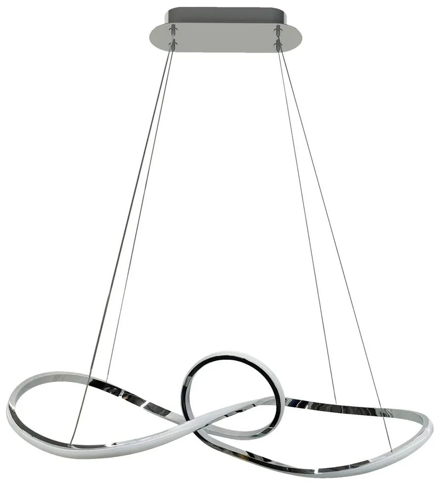 LED Csillár zsinóron MARCO LED/42W/230V fényezett króm