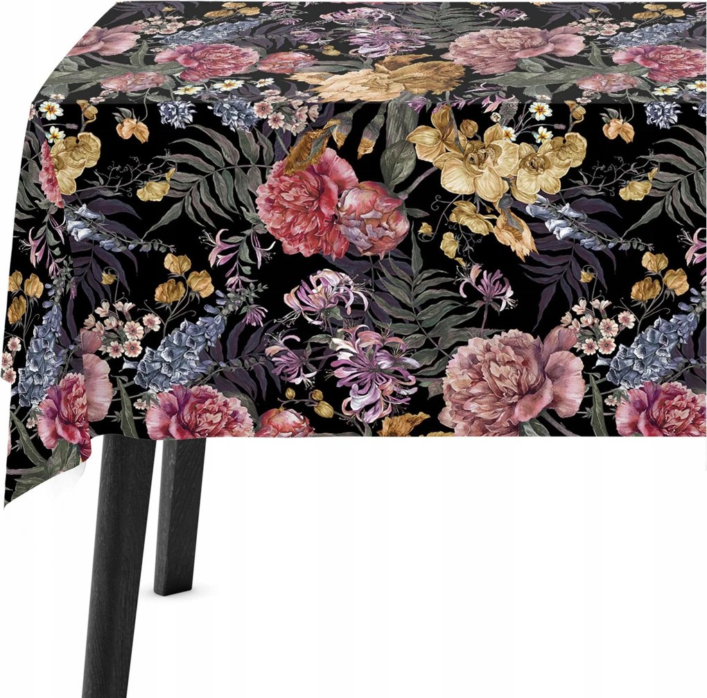 Abrosz Dekoratív Asztal 140x180 Virágok 8264