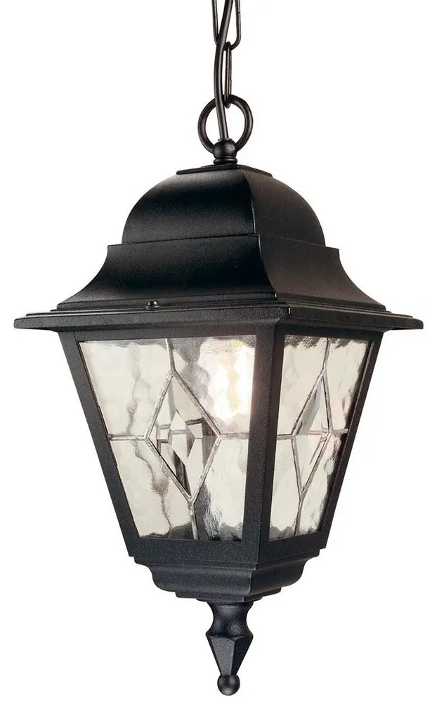 Elstead NR9-BLK - Kültéri csillár NORFOLK 1xE27/100W/230V IP43