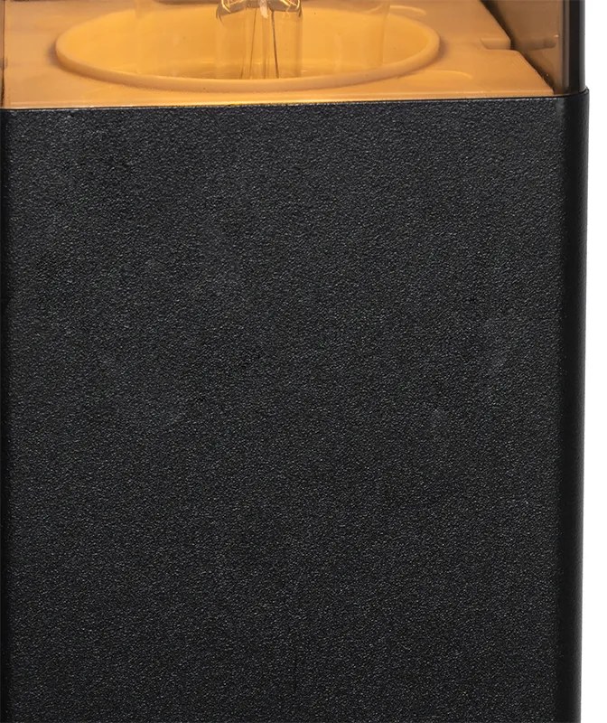 Állandó kültéri lámpa fekete 70 cm IP44 füstüveggel - Dánia