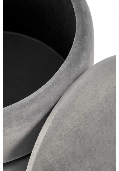 MINTY puff, 37 cm átmérő, szürke/arany színben