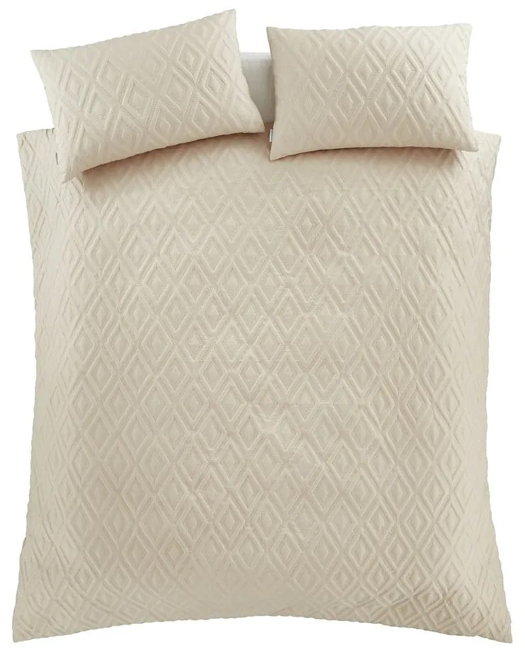 Bézs egyszemélyes ágyneműhuzat 135x200 cm Jacob Geo – Catherine Lansfield