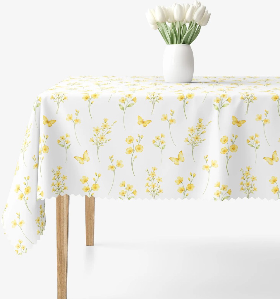 Goldea teflonbevonatú asztalterítő - sárga rét 80 x 80 cm