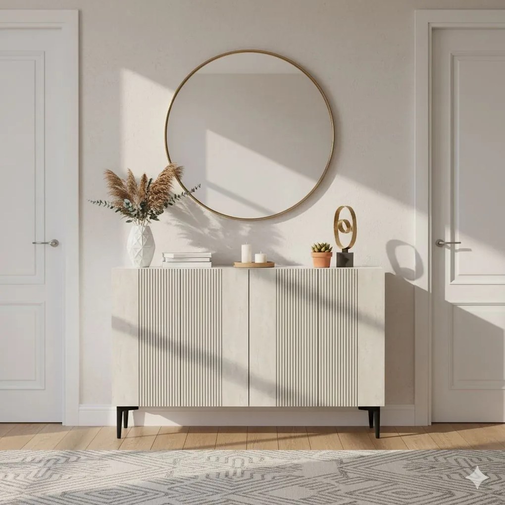 Corsa 120 - White, Travertine
