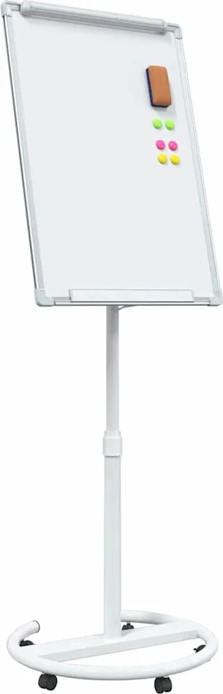 vidaXL Mágneses fehértábla Szürke és Fehér 62 x 62,5 x 197 cm EPS