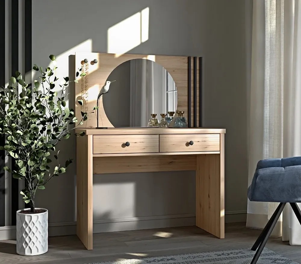 KOLI C-21 tükör, tölgyfa artisan