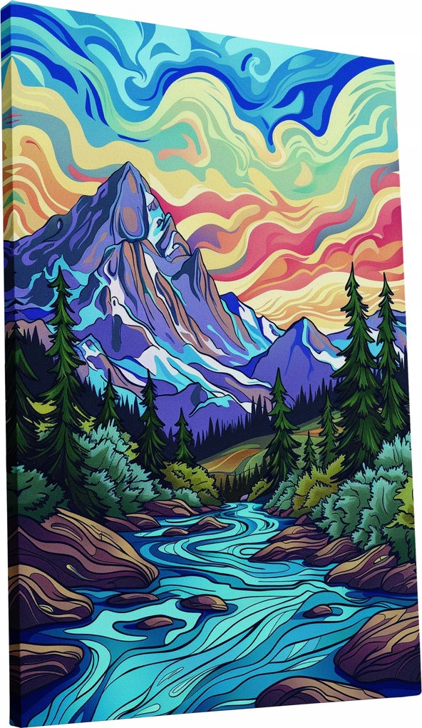 Vászonkép Festői Hegyi Tájkép otthon nappali szoba 40x60