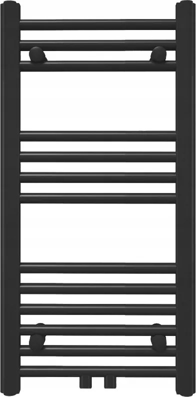 Fürdőszobai dekoratív létraradiátor Trm 800x400 matt fekete